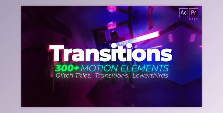 Glitch Titles and Transitions (Videohive 19358854) - AE Project