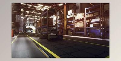 Modern Warehouse Shelves with Pile of Cardboard Boxes (Videohive 47581243)