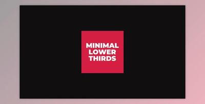 Minimal Lower Thirds (Videohive 46868031) - AE Project
