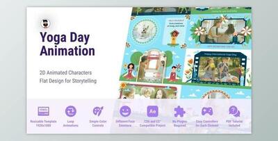 Meditation Yoga Day Course Promo MOGRT Premiere Pro (Videohive 52681350)