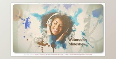 Emotional Watercolor Slideshow (Videohive 39209456) - AE Project