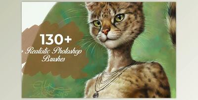Inkydeals – 130+ Realistic Photoshop Brushes