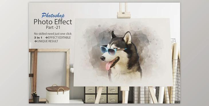 Realistic Painting Photo Effect Creativemarket - 11000129