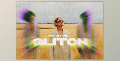 Retro Screen Glitch Photo Effect - 281681481
