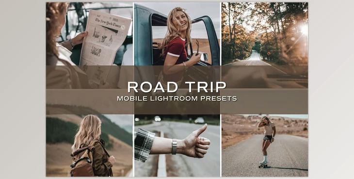 5 Road Trip Lightroom Presets CreativeMarket-5699055 (DNG, XMP) - Mobile And Desktop