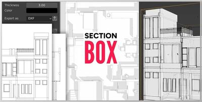 Blender - Section Box - Cross Sections, Elevations, And Visualization v2.1.3 RC2