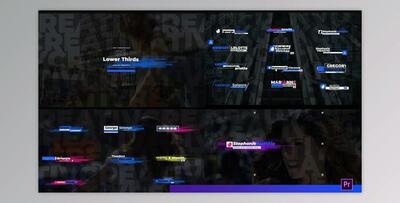 Modern Stripes Lower Thirds (Videohive 34522767)