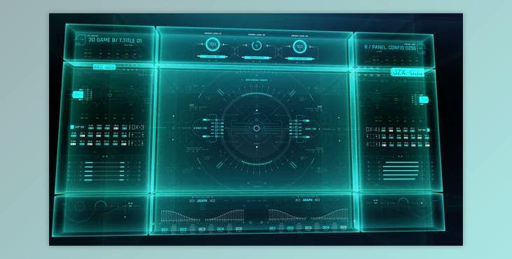 HUD Screen Interface 3D 1 (Videohive 43101666) - AE Project