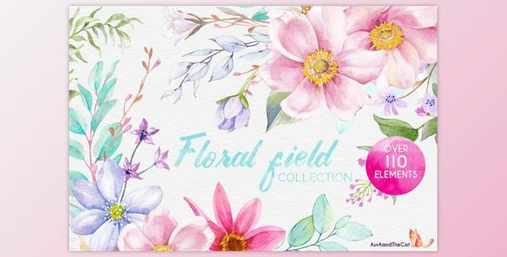FLORAL FIELD Collection 1 By AurAandTheCat