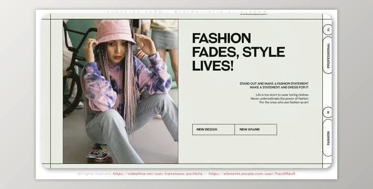 Clothing Demo - Minimalistic Slideshow (Videohive 50043223) - AE Project