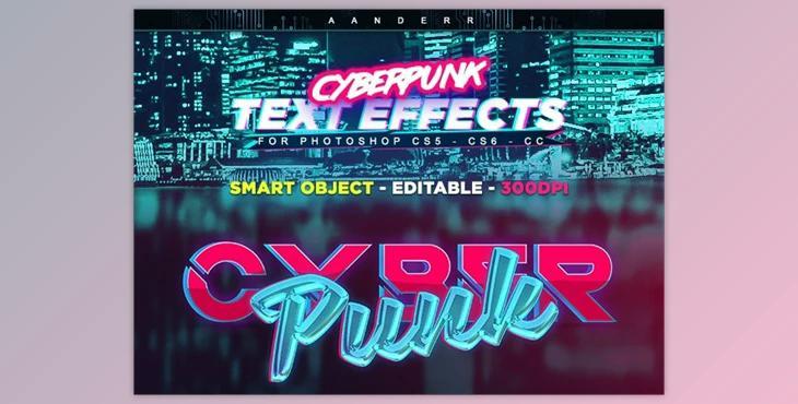 Cyberpunk Text Effects – GraphicRiver 21878876