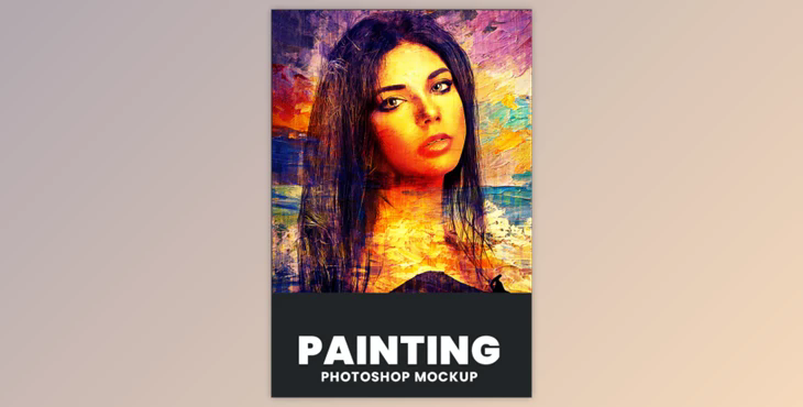 Painting Photoshop Mockup By graphicbd42 (PSD)