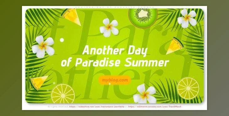 Another Day of Paradise Summer (Videohive 52911491) - AE Project