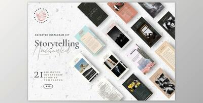 Storytelling Animated Stories Kit (PSD, JPG, PNG, PDF)
