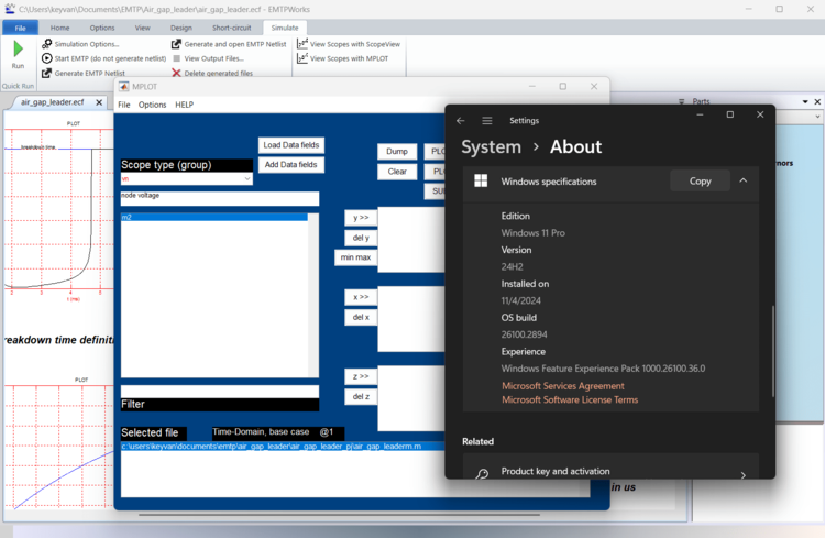 EMTP 4.3.1 + PAMSUITE R2.6