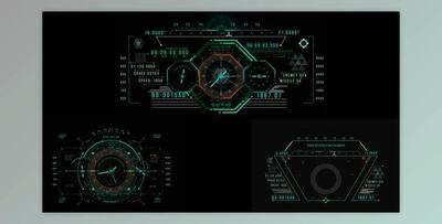 HUD700 HUD Ship 3 (Videohive 46923328) - AE Project