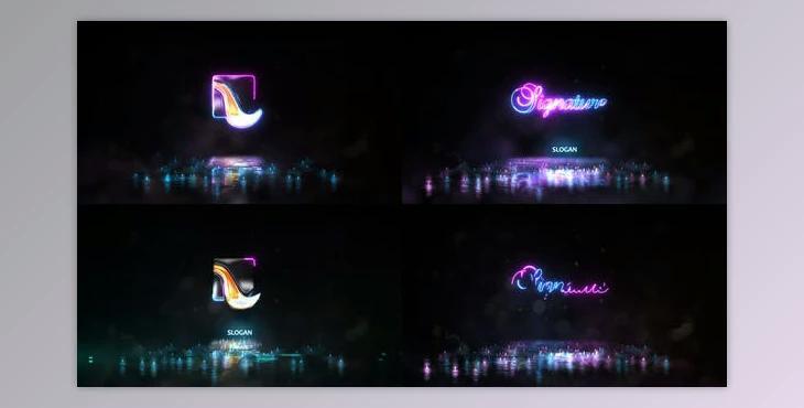 Neon Energy Signature Logo 2 (Videohive 21813436)