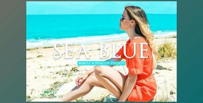 Sea Blue Pro Lightroom Presets CreativeMarket - 7387226
