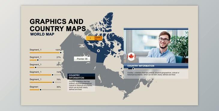 Videohive Map and pointer 40023766