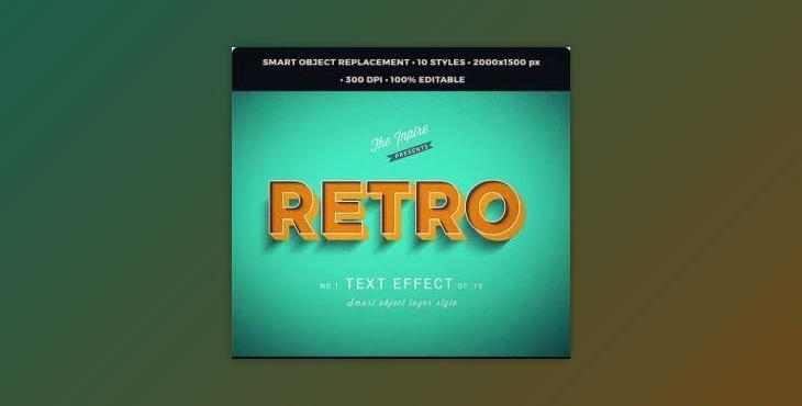 GraphicRiver – 3D Vintage Retro Text Effects V2 27625402