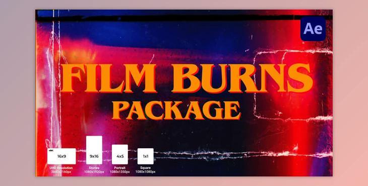 Film Burns Package (Videohive 54306112) - AE Project