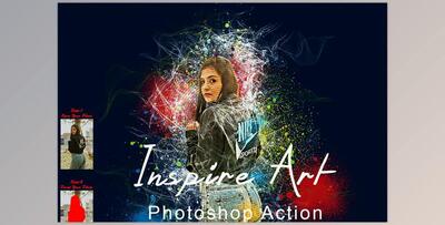 Inspire Art Photoshop Action CreativeMarket - 7798100