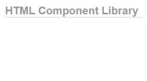 HTML Component Library 4.6 for D5-XE11