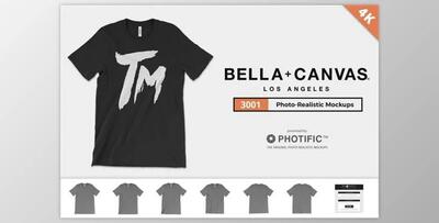 Bella Canvas 3001 T-Shirt Mockups By Photific