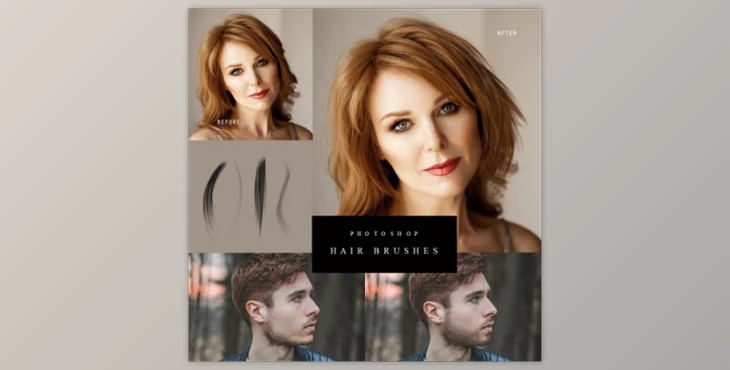 Squijoo Photoshop Hair Brushes