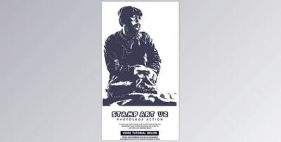 Stamp Art 2 Photoshop Action GraphicRiver-30005450