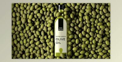 Olive Oil Bottle Label Mockup (Videohive 35422496) - AE Project