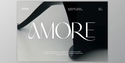 Amore - Elegant Sans Serif Typeface