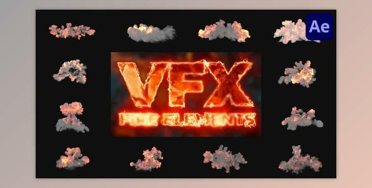 VFX Fire Elements for After Effects (Videohive 51236418) - AE Project