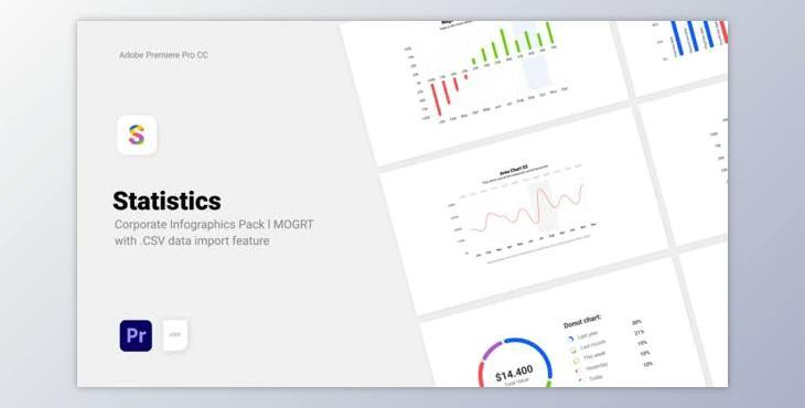 Statistics - Corporate CSV Data Driven Infographics - MOGRT (Videohive 31289519)