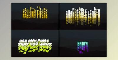 Falling Titles (Videohive 35633240) - AE Project