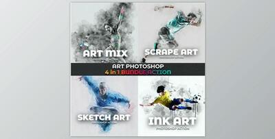 Art Photoshop Action 4 in 1 Bundle GraphicRiver-29133173