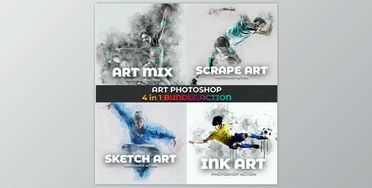 Art Photoshop Action 4 in 1 Bundle GraphicRiver-29133173