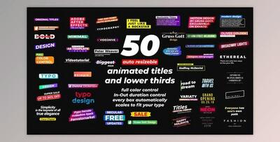 Titles & Lower Thirds (Videohive 34240155) - PR Project