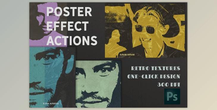 Poster Retro Color Effect Photoshop CreativeMarket-4889884 (ATN, ABR)