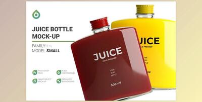Juice Bottle Mockup CreativeMarket-5323563