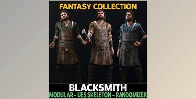 Unreal Engine - Characters Modular Blacksmith - Male Humans - Fantasy Collection v5.1