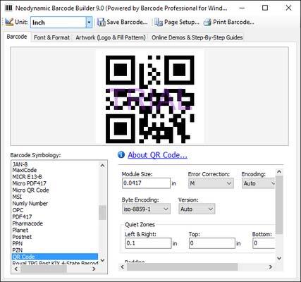 Neodynamic Barcode Professional 6.0.2018.508