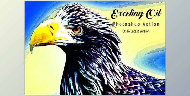 Excelling Oil Photoshop Action CreativeMarket - 7028490