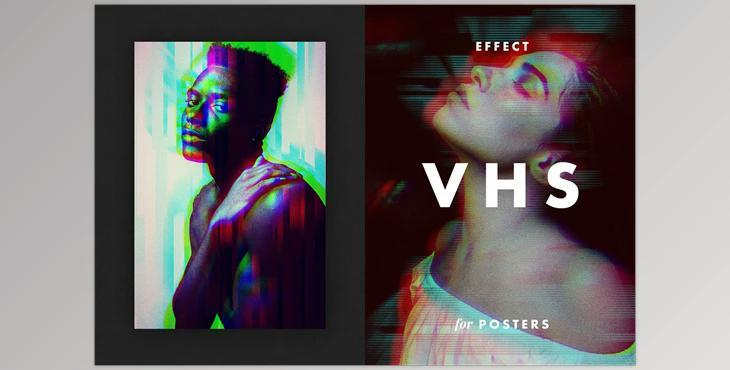 VHS Photo Effect for Posters CreativeMarket - 6938678