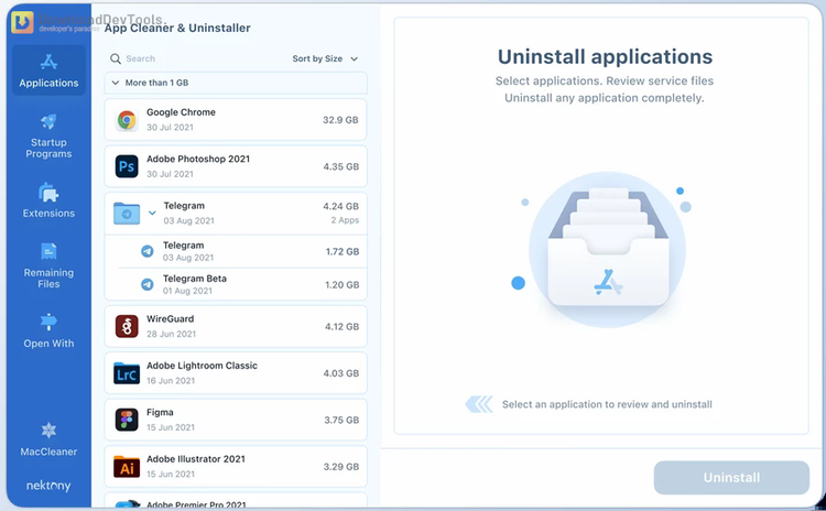 App Cleaner & Uninstaller Pro v8.5.0.1 for macOS + CRACK