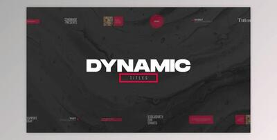 Dynamic Titles for Premiere Pro (Videohive 31827379)
