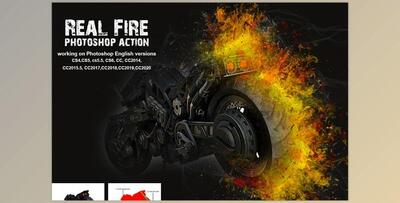 Real Fire Photoshop Action CreativeMarket-5265414