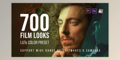 700 Film Looks-LUT Color Preset Pack by Pixflow (Videohive 25157078)