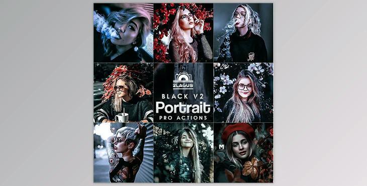 Black Portrait V2 Photoshop Actions GraphicRiver-27735528