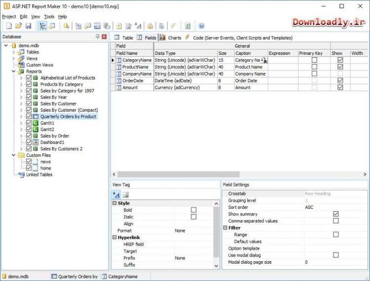 e.World Tech ASP.NET Report Maker 12.0.1